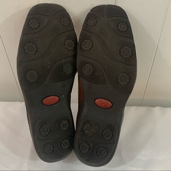 Pikolinos Slip On Driving Loafer Moccasin Brown Contrast Stitching Sz 45 11.5 12 - Picture 8 of 9